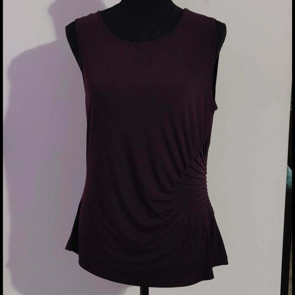 Calvin Klein Medium Mulberry Scrunched Side Top